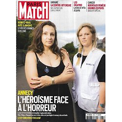 PARIS MATCH n°3867 15/06/2023  Annecy: l'héroïsme face à la terreur/ Chef Raoni/ Ukraine: la contre-offensive/ Leonardo Dicaprio/ Cancer: grands espoirs 
