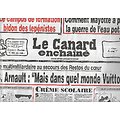 LE CANARD ENCHAINE n°5365 06/09/2023  B.Arnault, le milliardaire au secours des Restos du coeur: "Mais dans quel monde Vuitton?"