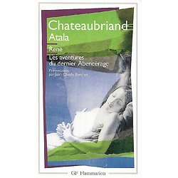 "Atala", "René", "Les aventures du dernier Abencérage" Chateaubriand/ Très bon état/ GF/ 1996/ Livre poche 