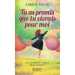 "Tu as promis que tu vivrais pour moi" Carène Ponte/ Très bon état/ 2023/ Livre poche