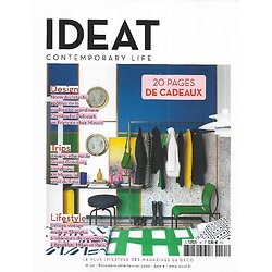 IDEAT n°141 déc.2019-janvier 2020  Design: Delcourt & Norm Architects/ Intérieurs de caractère/ City guide: Anvers/ Dossiers literie et luminaires