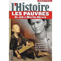 L'HISTOIRE n°349 janvier 2010  Numéro spécial: Les pauvres, de Job à Martin Hirsch; comment la pauvreté est devenue un scandale/ Camus, l'algérien/ La prise de pouvoir par Clovis