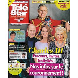 TELE STAR n°2450 16/09/2023  Charles III/ Marwan Berreni/ "Simon Coleman"/ Anne Heche/ Cluzet, Lacoste & Exarchopoulos/ Goûters faits maison