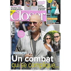 CLOSER n°953 15/09/2023  Florent Pagny/ Prince Albert/ Leonardo Dicaprio/ Sofia Essaïdi/ George Clooney/ Philippe Risoli/ Séisme au Maroc