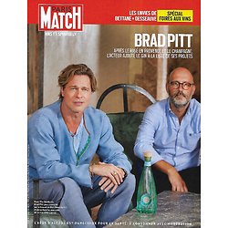PARIS MATCH supplément n°3880 14/09/2023  Spécial Vins & spiritueux: Brad Pitt ajoute le gin à ses projets