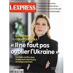 L'EXPRESS n°3775 09/11/2023  Olena Zelenska: "Il ne faut pas oublier l'Ukraine"/ Spécial placements: s'adapter à la réforme des retraites/ Recherche polaire