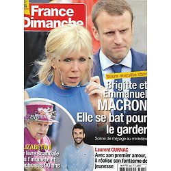 FRANCE DIMANCHE n°3635 29/04/2016  Brigitte & Emmanuel Macron/ Elizabeth II/ Laurent Ournac/ Danièle Darrieux/ Jeff Panacloc