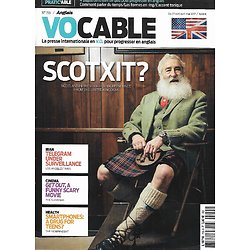 VOCABLE n°755 27/04/2017  Scotxit? Scotland bid for independence/ Dave Gahan (Depeche Mode)/ Telegram under surveillance