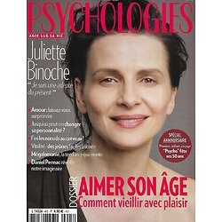 PSYCHOLOGIES n°405 janvier 2020  Juliette Binoche/ Aimer son âge: Comment vieillir avec plaisir/ Daniel Pennac/ Psycho fête ses 50 ans