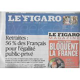 LE FIGARO n°21418 14/06/2013  Retraites: les Français pour l'égalité public-privé/ Medef: Pierre Gattaz/ Chanel & Venise/ Chantilly: Musée du cheval