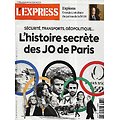 L'EXPRESS n°3783 04/01/2024  L'histoire secrète des JO de Paris/ Espions: patron de la DGSE/ Guerre longue en Ukraine