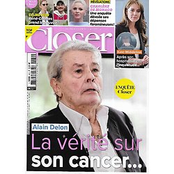 CLOSER n°972 26/01/2024 Alain Delon: La vérité sur son cancer/ Kate Middleton/ Céline Dion/ Charlène de Monaco/ Laurent Maistret