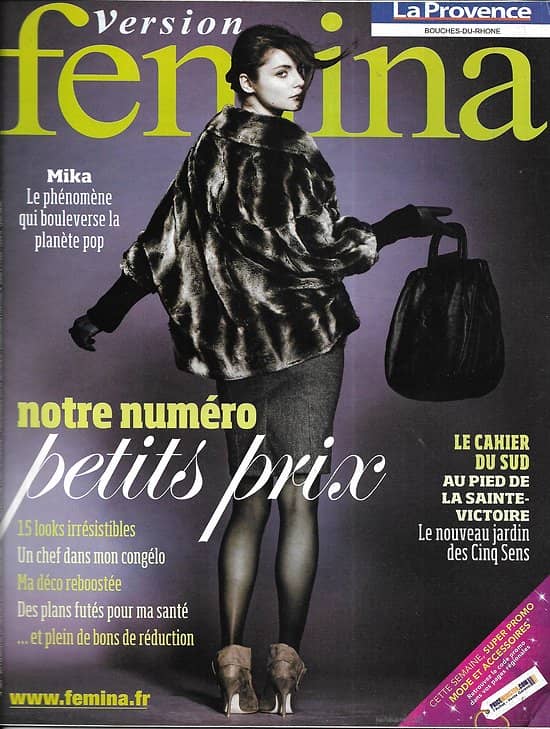 VERSION FEMINA n°389 12/09/2009  Spécial Petits Prix/ Mika/ Mozart, opéra-rock