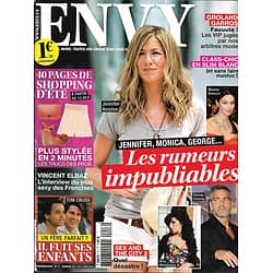 ENVY n°17 03/06/2010  Rumeurs impubliables/ Jennifer Aniston/ Tom Cruise/ Shopping d'été/ Vincent Elbaz