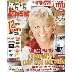 TELE LOISIRS n°1242 19/12/2009  Mimie Mathy/ Jude Law/ Miss France/ Chaplin/ Restos du Coeur