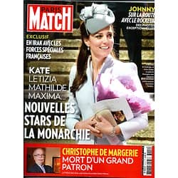 PARIS MATCH N°3414 23 OCTOBRE 2014  KATE MIDDLETON/ IRAK/ HALLYDAY/ MARGERIE