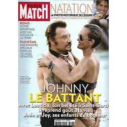 PARIS MATCH n°3196 19/08/2010  Johnny Hallyday/ Roms/ Natation/ Gisele Bundchen/ Pakistan