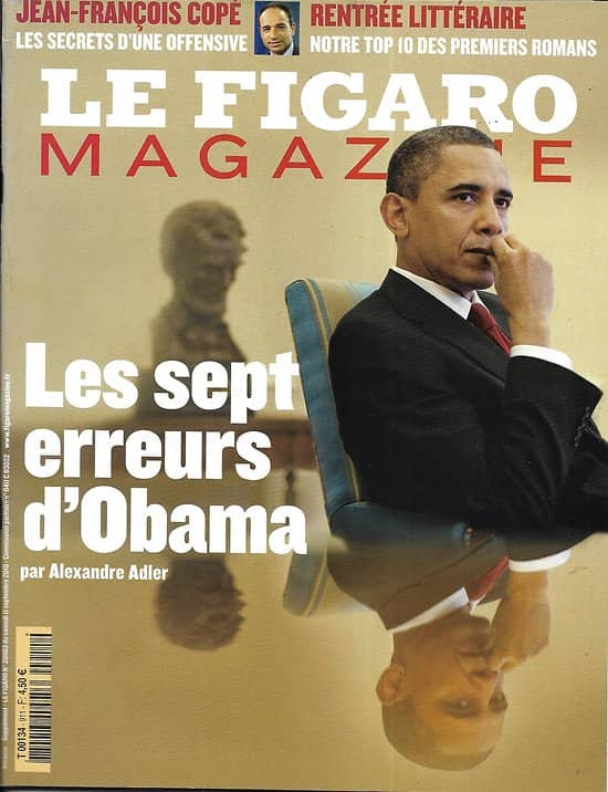 LE FIGARO MAGAZINE n°20563 11/09/2010  Les erreurs d'Obama/ Evasion: Tavira/ Rentrée littéraire