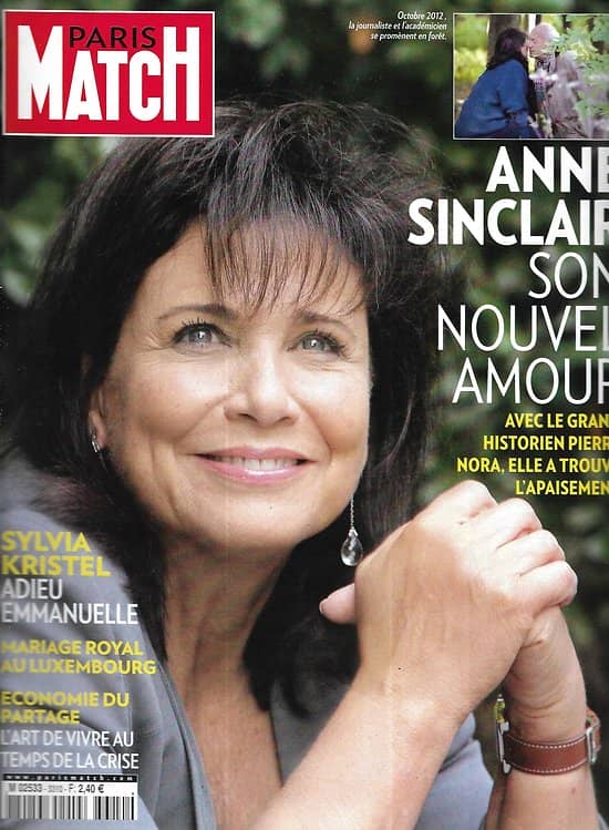 PARIS MATCH n°3310 25/10/2012   Anne Sinclair/ Adieu Emmanuelle -Sylvia Christel/ Abraham Lincoln- Spielberg