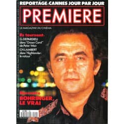 PREMIERE n°159 juin 1990  RICHARD BOHRINGER/ DEPARDIEU/ LAMBERT