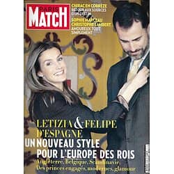 PARIS MATCH n°3156 12/11/2009  Letizia& Felipe d'Espagne/ Marceau & Lambert/ Chirac