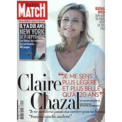PARIS MATCH n°3250 01/09/2011  Claire Chazal/ Khadafi/ 11 Septembre Teddy Riner/ Franck Cammas