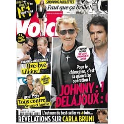 VOICI n°1195 02/10/2010  Johnny Hallyday & Dr Delajoux/ FM Banier/ Secret Story/ M.Pokora/ Laure Manaudou/ Carla Bruni