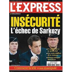 L'EXPRESS n°3060 25/02/2010  Insécurité: l'échec de Sarkozy/ Manipulation de la télé