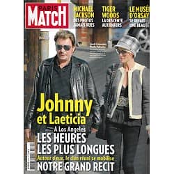 PARIS MATCH n°3161 17/12/2009   Johnny Hallyday/ Michael Jackson/ Tiger Woods/ Tops Models/ Braconnage des éléphants/ Musée d'Orsay