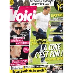 VOICI n°1198 23/10/2010  Jean-Luc Delarue/ Céline Dion/ Johnny Hallyday/ People aux manifs/ Cécile de Ménibus