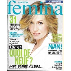 VERSION FEMINA n°543 27/08/2012  Cécile De France/ Best Of Rentrée/ Nantes