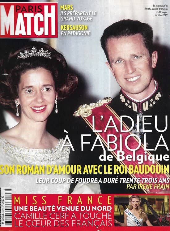 PARIS MATCH n°3421 11/12/2014   Fabiola de Belgique/ Miss France, Camille Cerf/ Kate Middleton/ Olivier de Kersauson