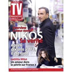 TV MAGAZINE n°20653 25/12/2010  Nikos Aliagas/ Laëtitia Milot/ Stars à l'assaut du Mont-Bla