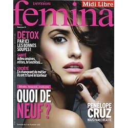 VERSION FEMINA n°457 03/01/2011  Penelope Cruz/ Changement Pro/ Sofia Coppola