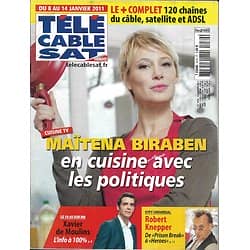 Télé Cable Sat n°1079 08/01/2011  Maïtena Biraben/ Robert Knepper/ Xavier De Moulins/ Karabatic/ Taïg Khris