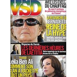 VSD n°1744 27/01/2011  Bernadette Chirac/ Ben Ali/ Disparue De Pornic/ Dany Boon
