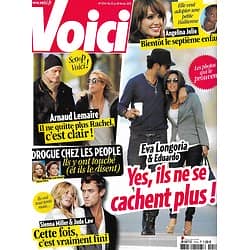 VOICI n°1214 12/02/2011  Eva Longoria/ Arnaud Lemaire/ Jude Law/ Angelina Jolie/ Drogue & people
