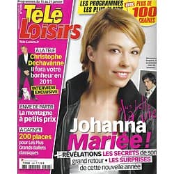 TELE LOISIRS n°1298 15/01/2011  "Plus belle la vie" Dounia Coesens/ Dechavanne/ Bellemare/ "NCIS: L.A."