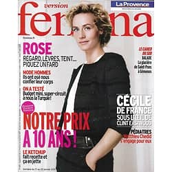 VERSION FEMINA n°459 17/01/2011  Cécile de France/ Make-Up Rose/ Matthieu Chedid