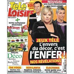 TELE LOISIRS n°1364 21/04/2012  Les coulisses des Jeux Télé/ Koh-Lanta/ Election/ Britney Spears