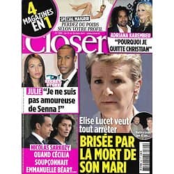 CLOSER n°300 12/03/2011  Elise Lucet/ Adriana Karembeu/ Sarkozy/ Whitney Houston/ Céline Dion