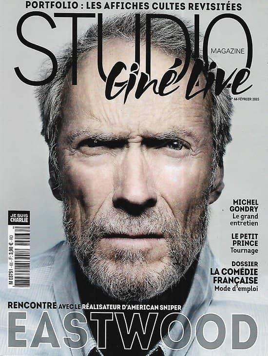 STUDIO CINE LIVE n°66 février 2014  Clint Eastwood "American Sniper"/ Michel Gondry/ La Comédie Frnaçaise/ Affiches cultes revisitées