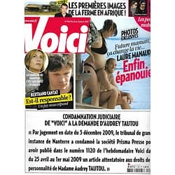 VOICI n°1158 16/01/2010 Bertrand Cantat & Kristina Rady/ Laure Manaudou & Bousquet/ Miss France