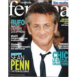VERSION FEMINA n°490 22/08/2011  Sean Penn/ Spécial Collections/ Rufo/ Corse
