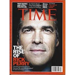 TIME VOL.178 n°12 26/09/2011  The rise of rick Perry/ Malaria/ Banks