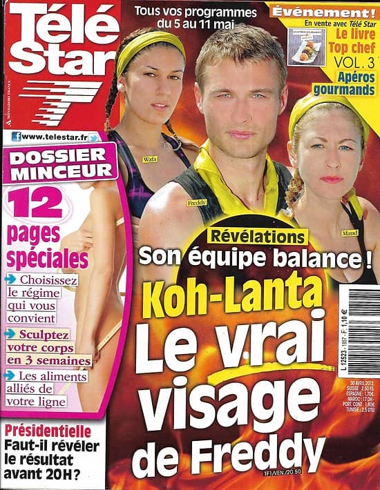 TELE STAR n°1857 05/05/2012   "Koh-Lanta" Freddy-Maud-Wafa/ Tom Cruise/ Brad Pitt & Angelina  Jolie