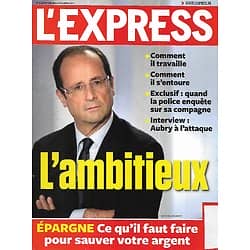 L'EXPRESS n°3144 05/10/2011  Hollande l'ambitieux/ Spécial placements/ Poutine/ Boris Vian