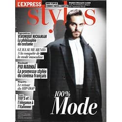 L'EXPRESS STYLES n°3194 19/09/2012 Pio Marmaï/ 100% mode/ Guillaume Henry/ Tod's