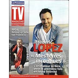 TV MAGAZINE n°20914 29/10/2011  Frédéric Lopez/ PPDA/ Miss France/ Luc Alphand