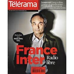 TELERAMA n°3239 11/02/2012   Philippe Val-France Inter/ Pauvreté/ Grande Sophie